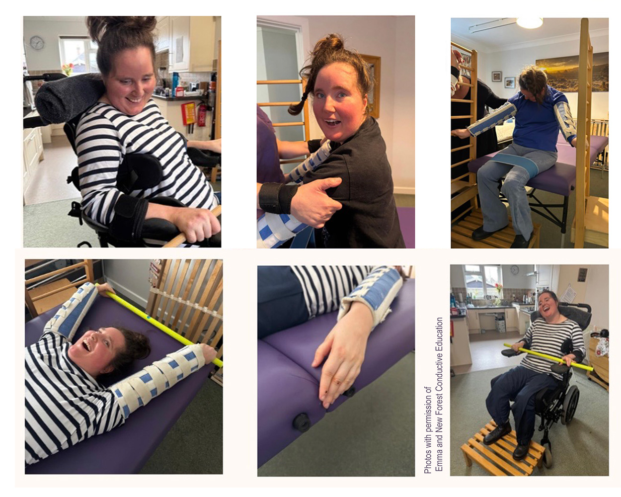 Some photos from Emma's therapy Session with New Forest Conductive